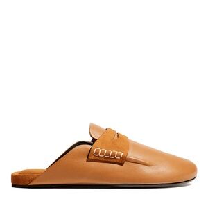 Rag & Bone Cinnamon Leather Ansley Slip On Loafer Mules